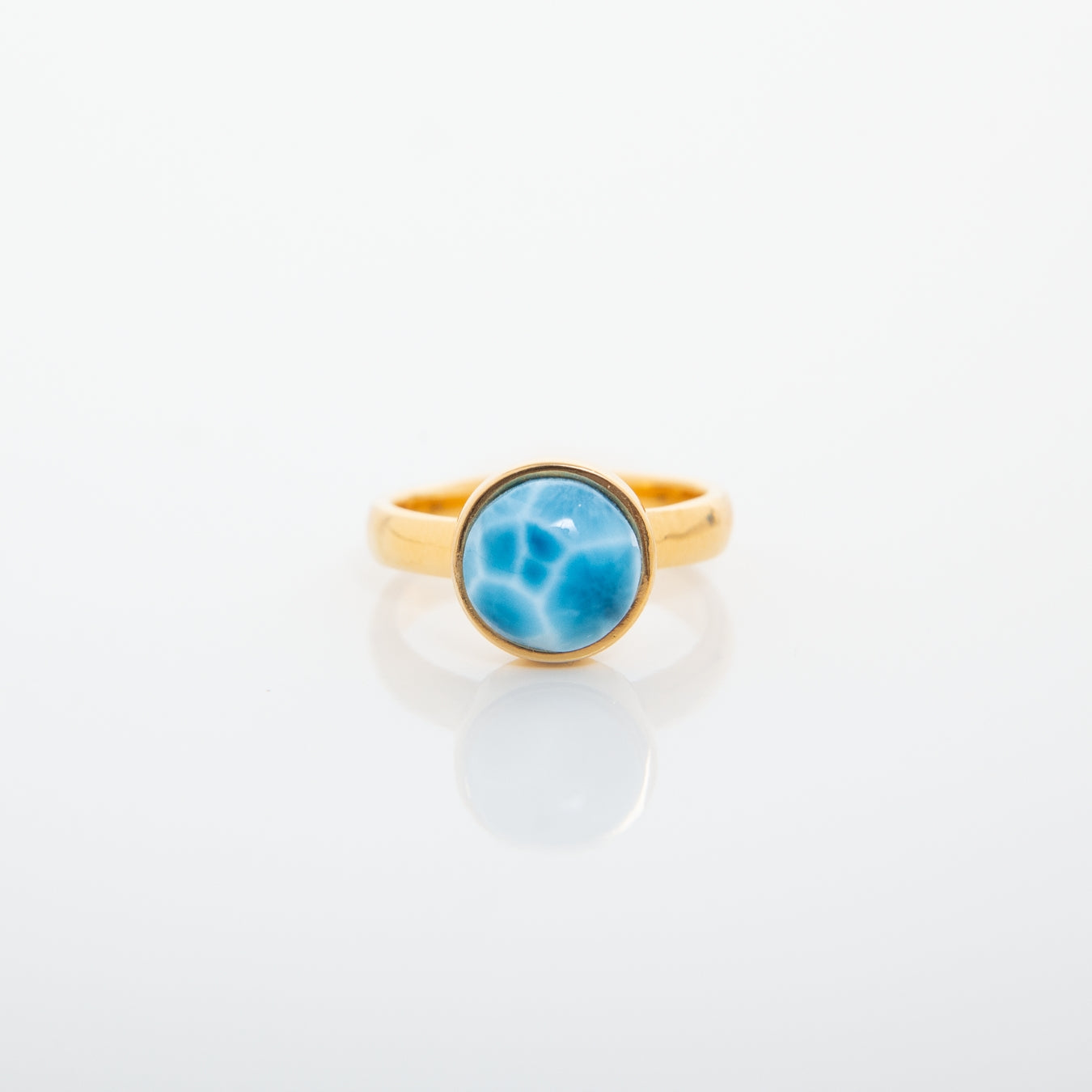 Larimar Gold Vermeil Ring Matti