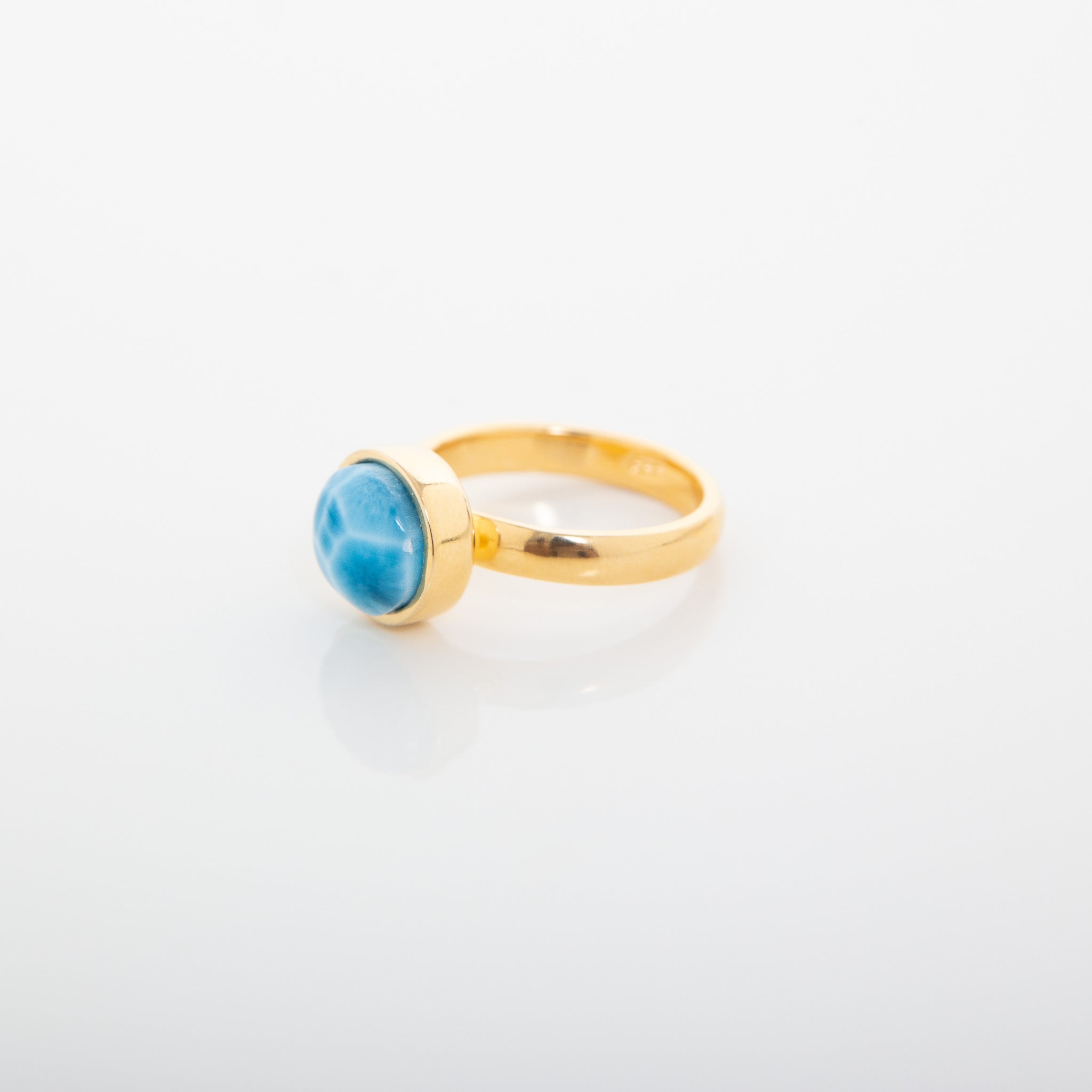 Larimar Gold Vermeil Ring Matti