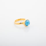 Larimar Gold Vermeil Ring Matti