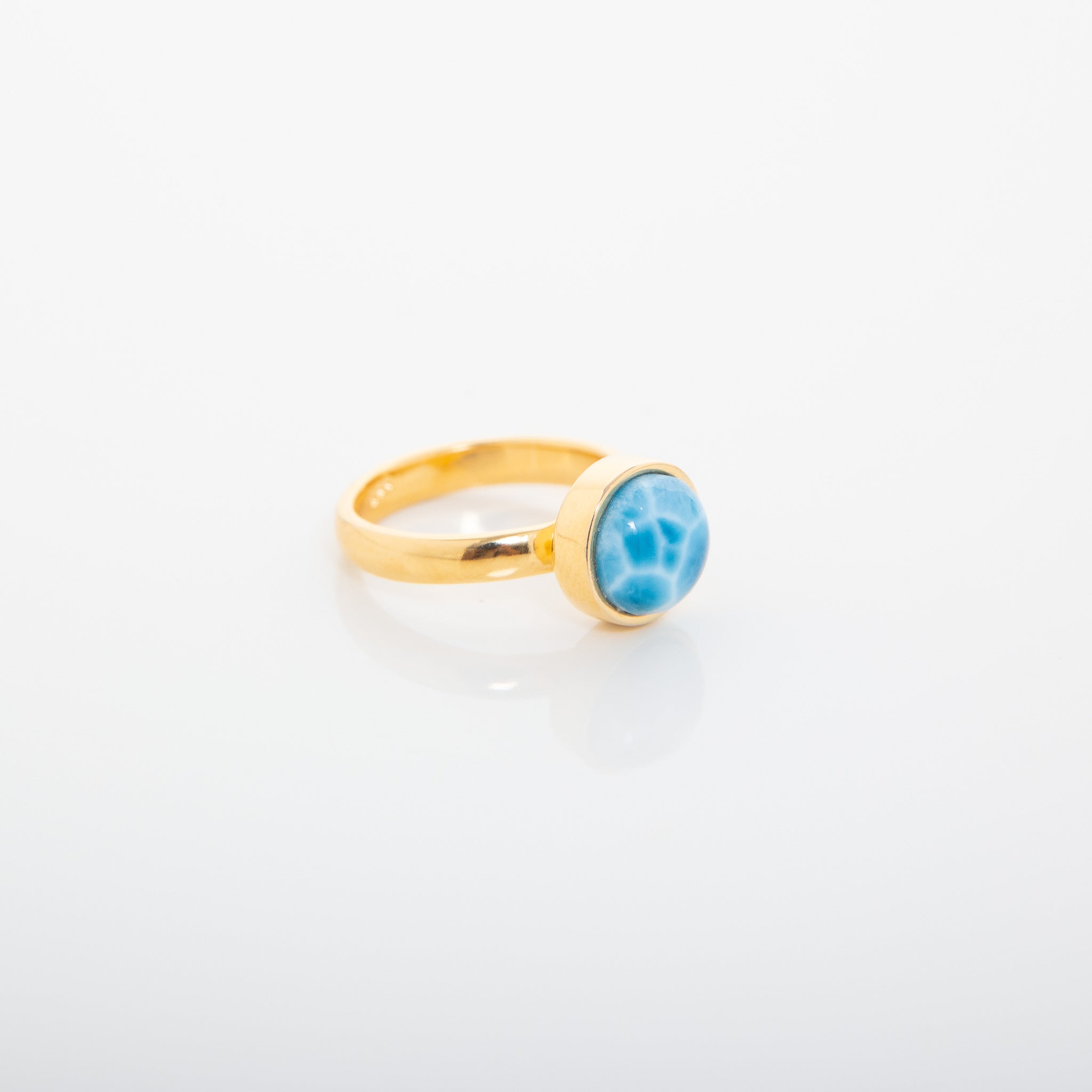 Larimar Gold Vermeil Ring Matti