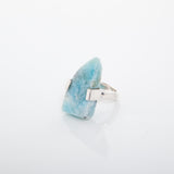 Rough Larimar Band Ring Airam