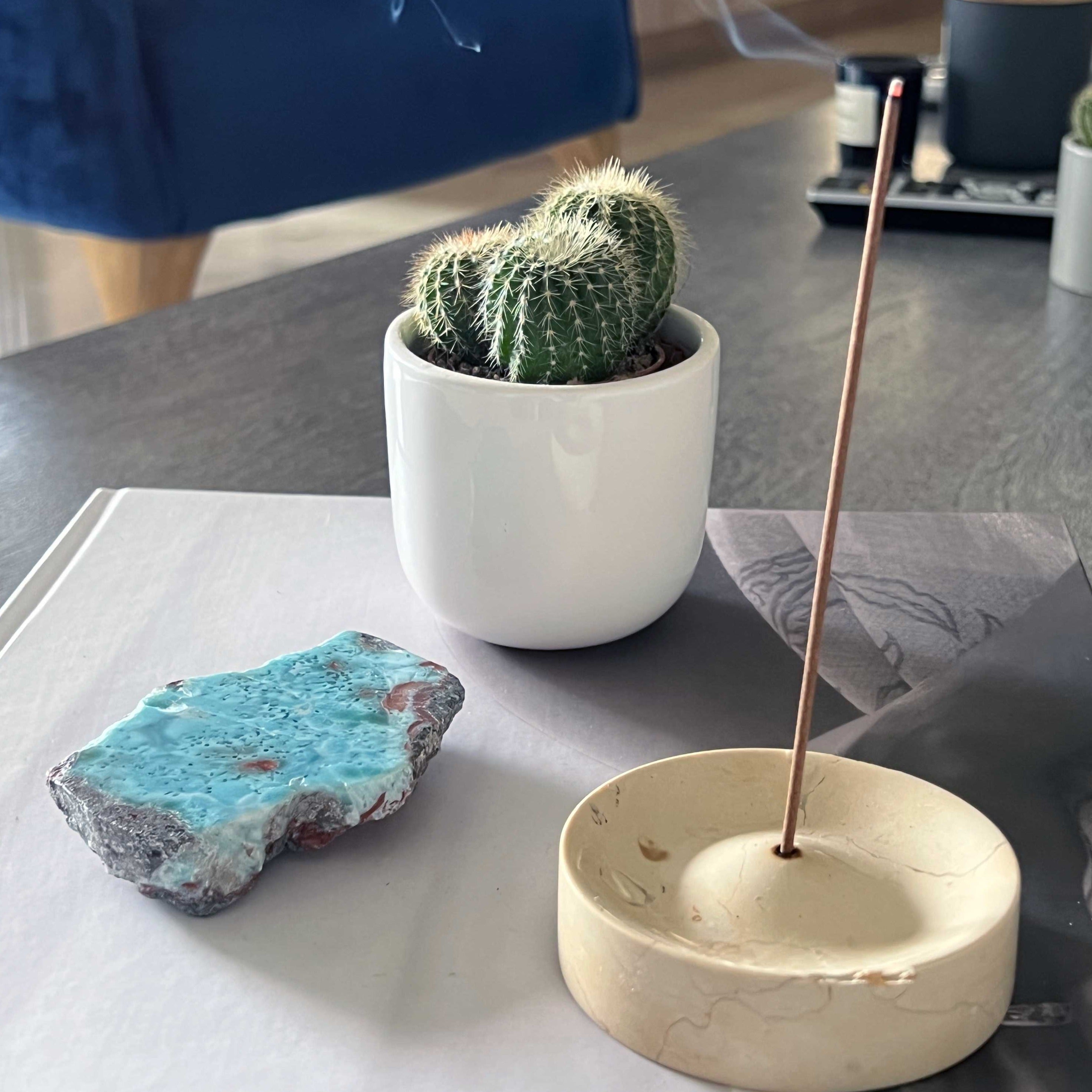 Larimar rock for your living room decoration