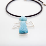 Larimar Stones Pendant Angel XI