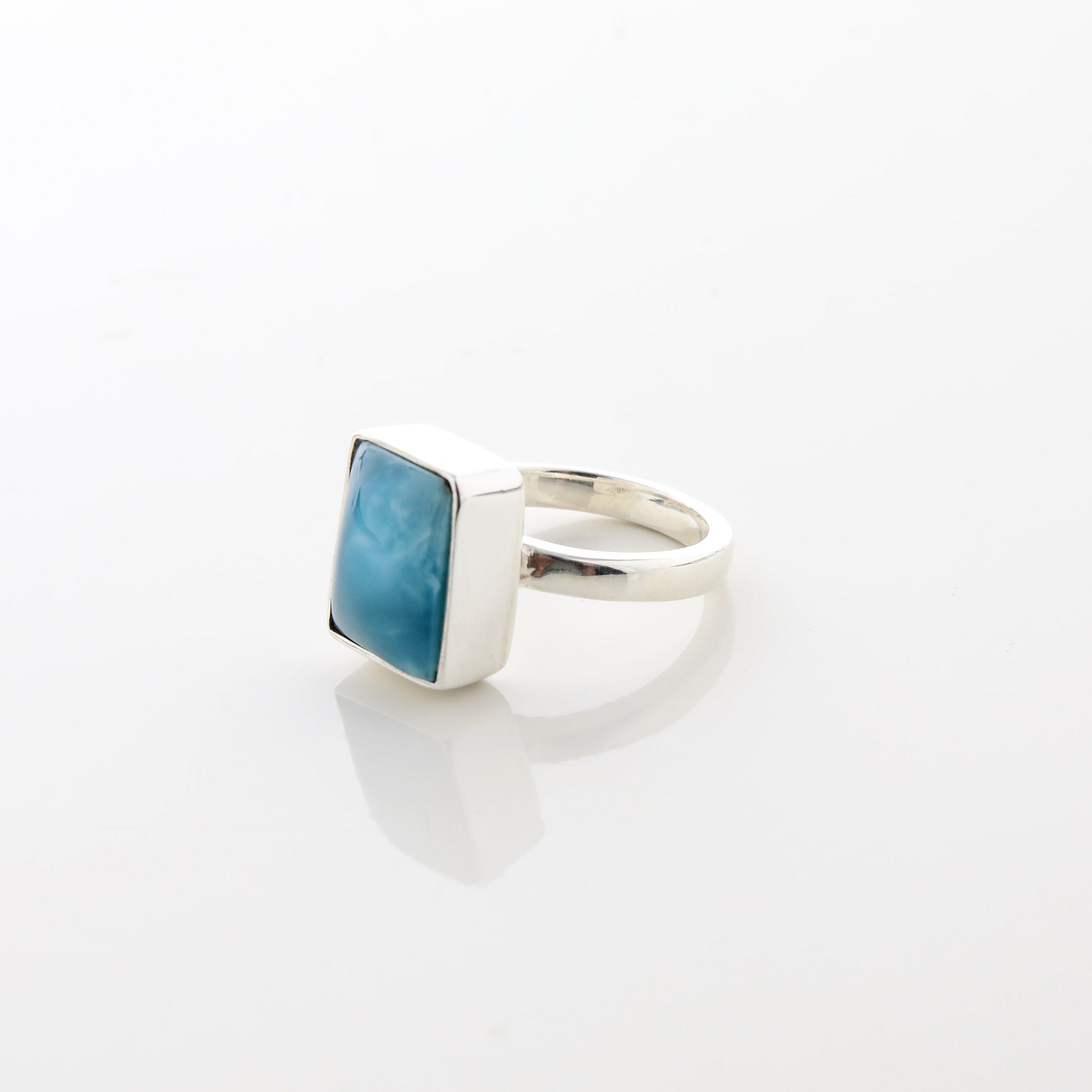 Larimar Stone Poundcake Ring