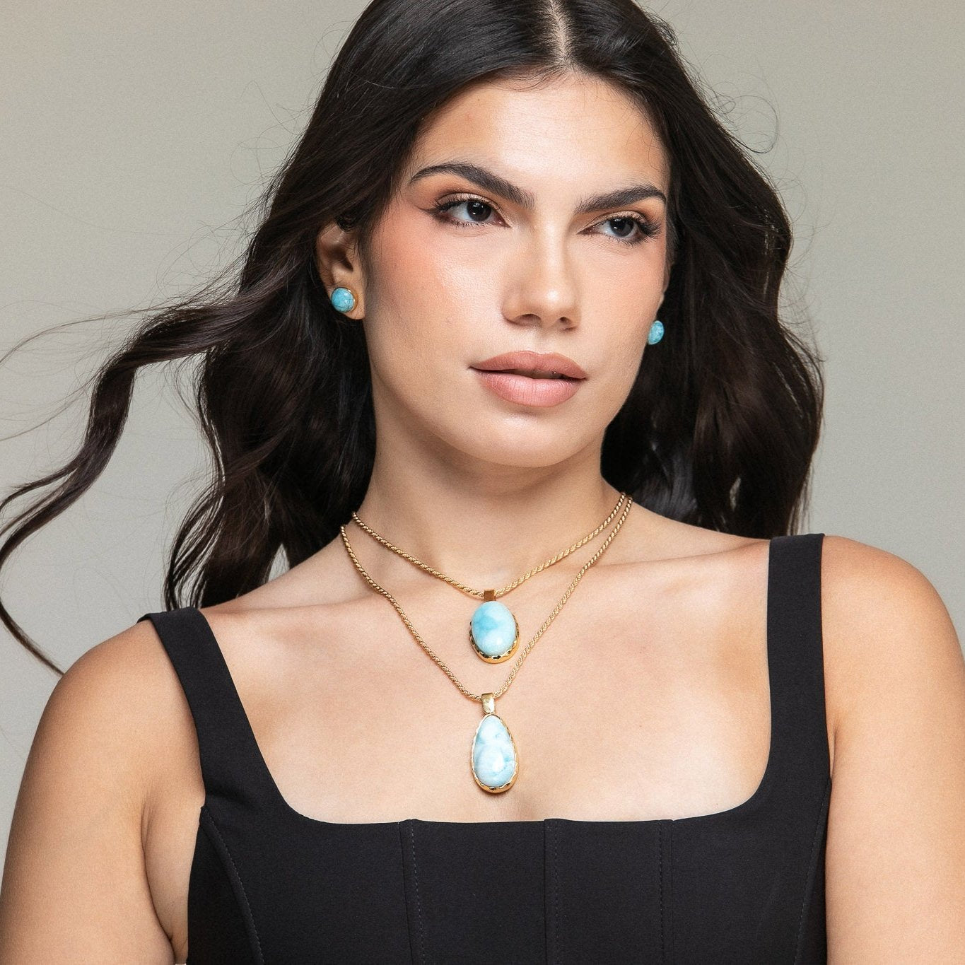 Gold Vermeil Lune Pendant