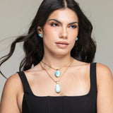 Gold Vermeil Lune Pendant