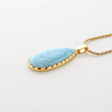 Larimar Gold Vermeil Luz Pendant