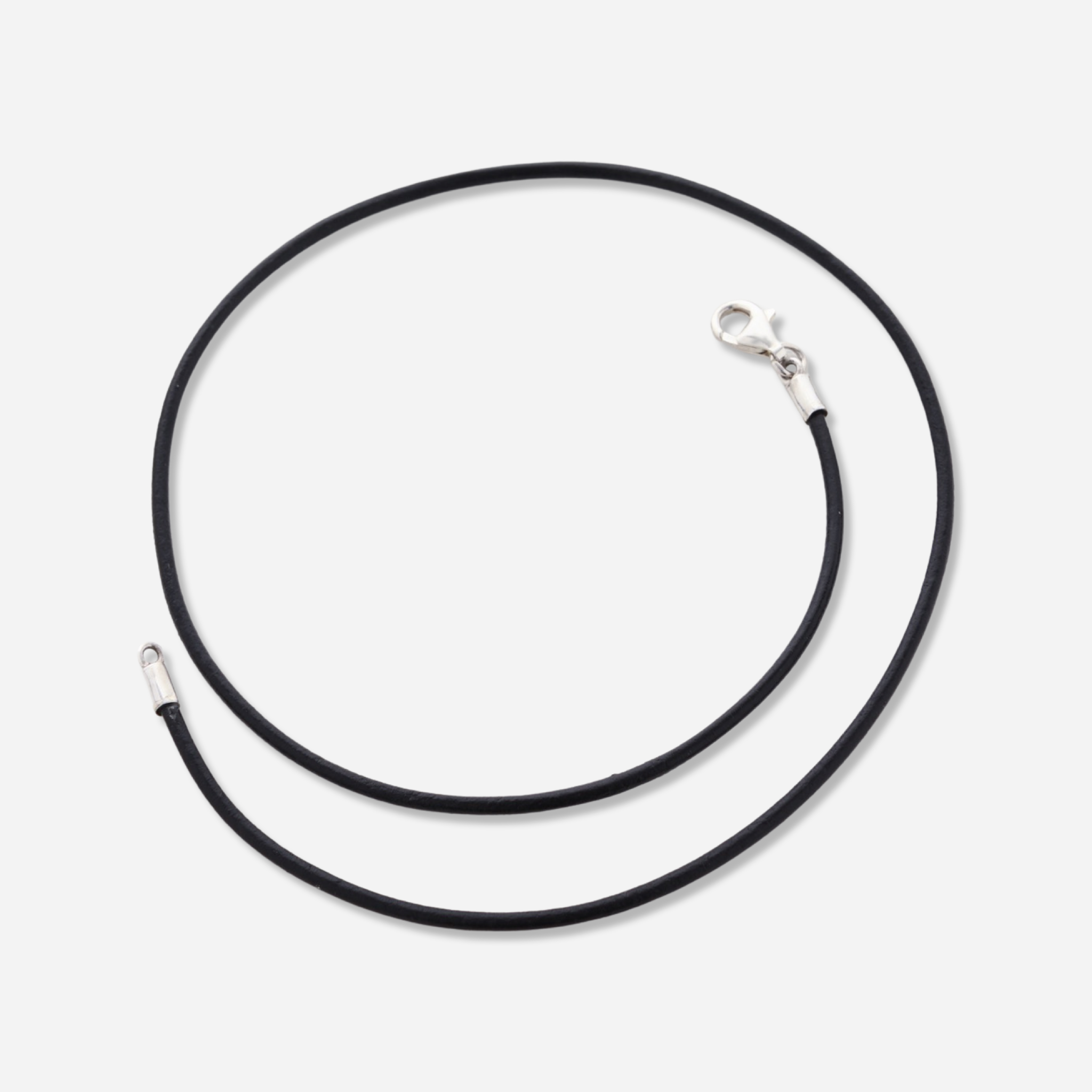 Black Leather Choker Genuine Larimar Stones by The Larimar Shop