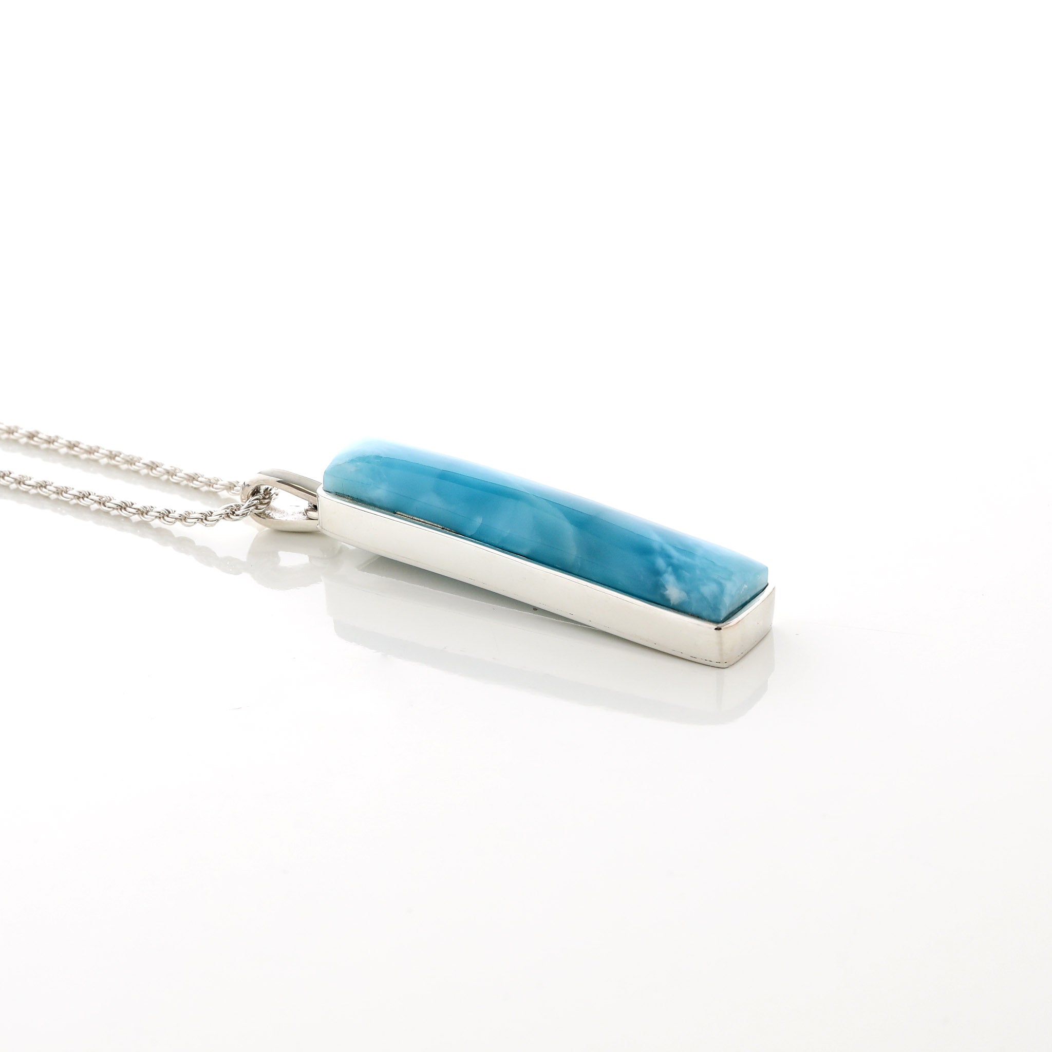 Blue Larimar Stone Mabel Pendant | The Larimar Shop®