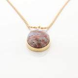 Gold Vermeil Larimar Pendant Marfa