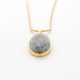 Gold Vermeil Larimar Pendant May