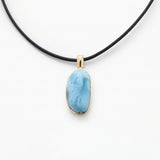 Vermeil Larimar Pendant Padma