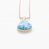 Vermeil Larimar Pendant Palmer