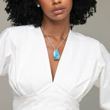 Pavona Larimar Stone Blue Pond Pendant