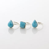 Larimar Stone Ring Trio Tara