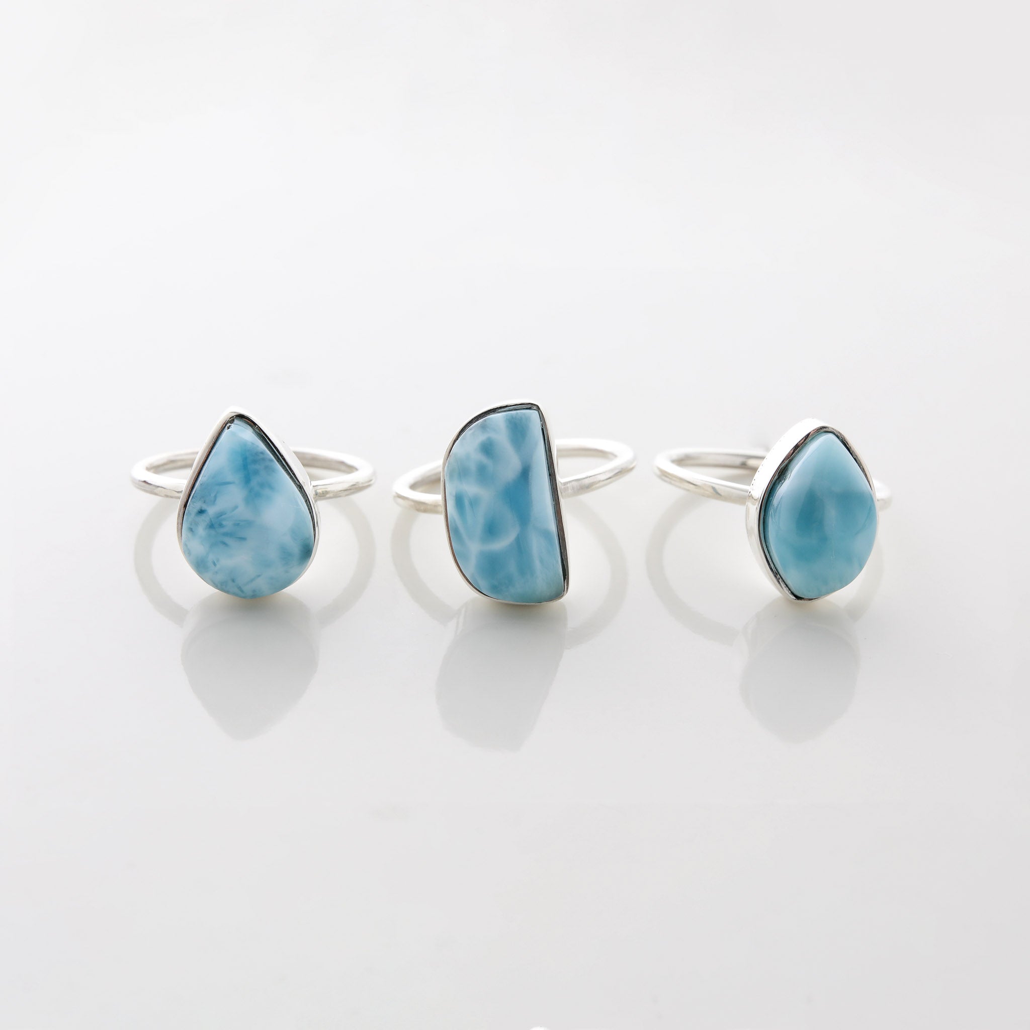 LarimarStone Ring Trio Theresa
