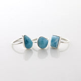 Larimar Stone Ring Trio Tova