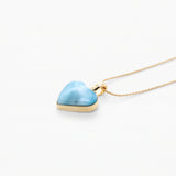 Vermeil Larimar Heart Pendant Poppy