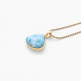 Vermeil Larimar Pendant Palmer