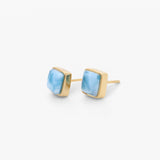 Vermeil Remi Petite Square Studs