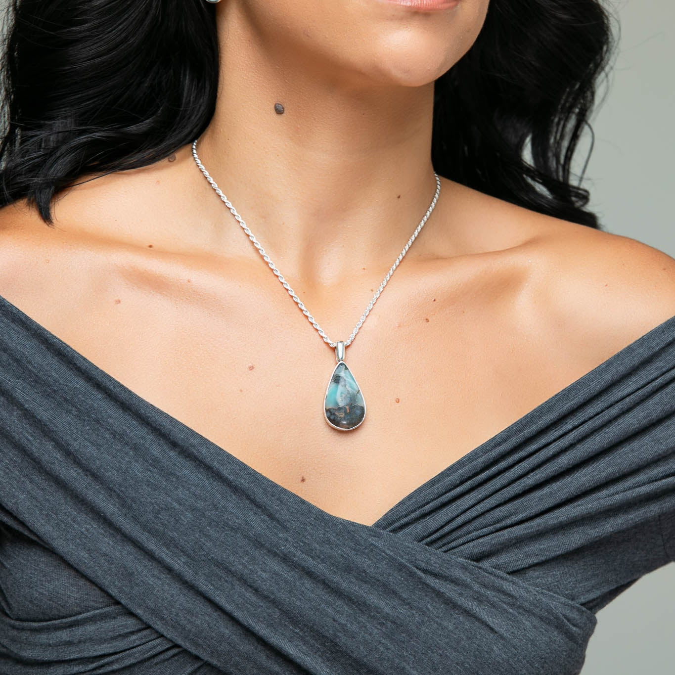 Larimar Specimen Pendant Brielle
