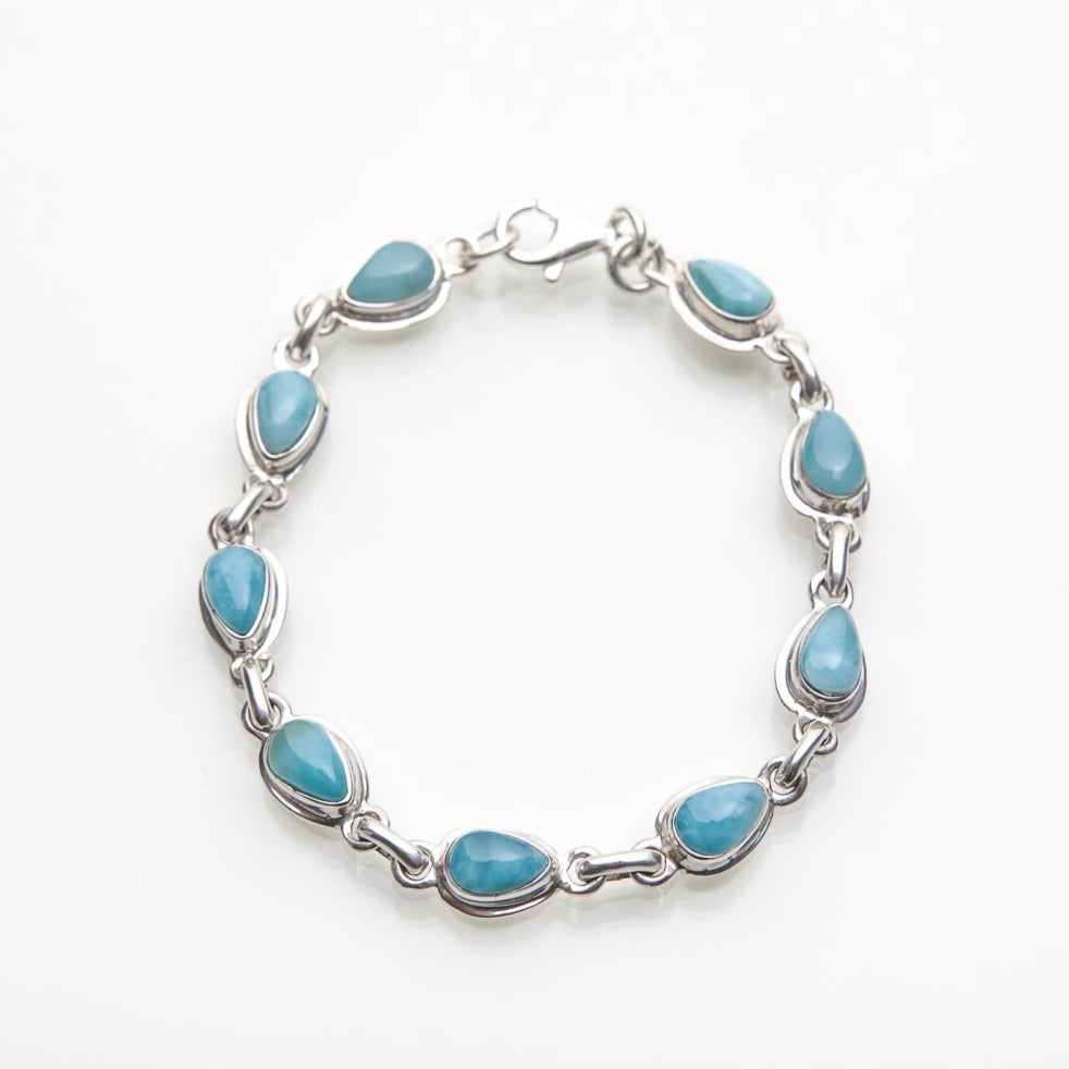 Teardrop Larimar Bracelet