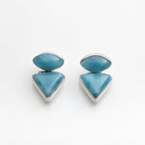 Caribbean Larimar Stone Earrings