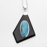 Larimar Cow Horn