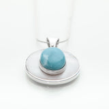 Mother Perl Larimar Pendant