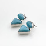 Caribbean Larimar Stone Earrings