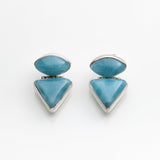 Caribbean Larimar Stone Earrings