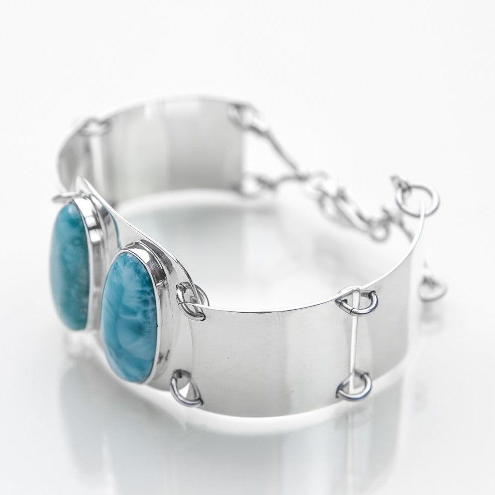 Larimar stones bracelet