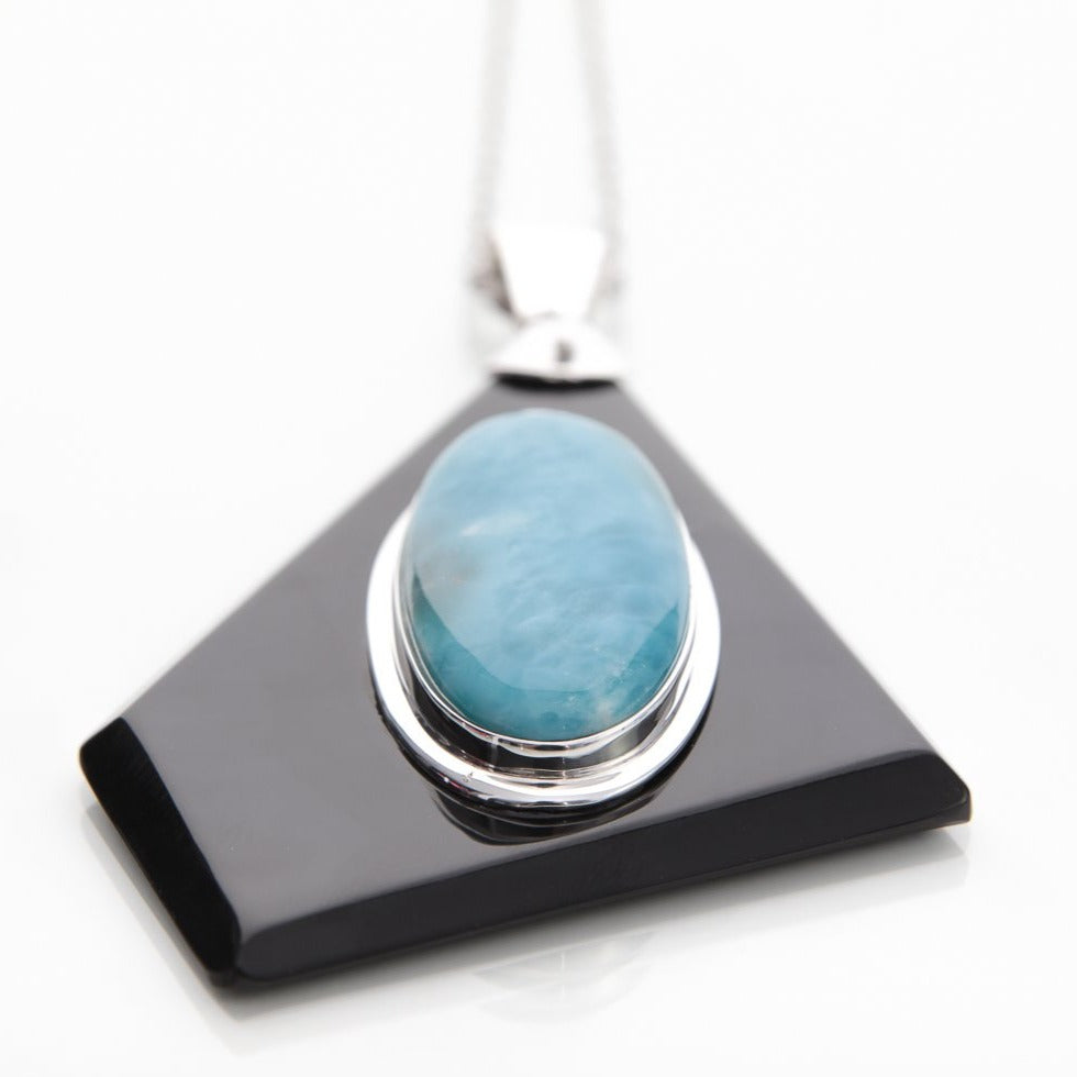 Larimar Cow Horn