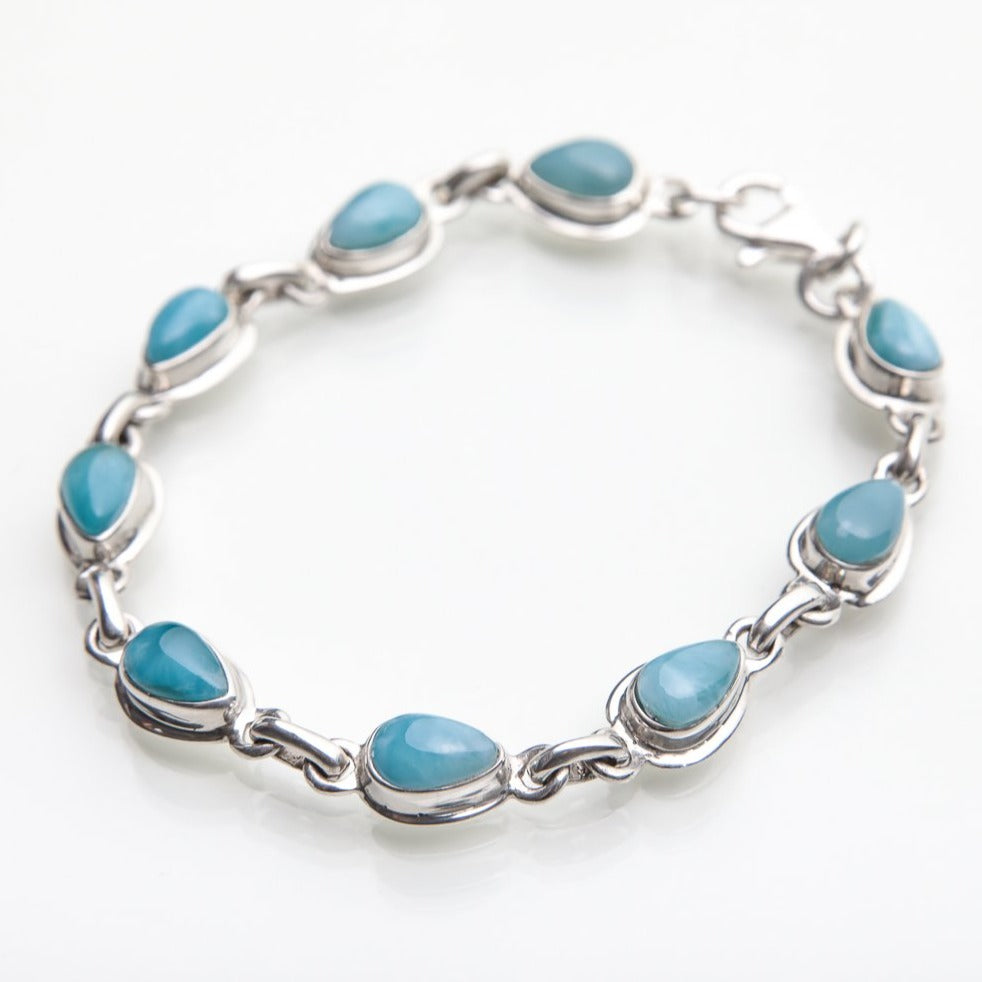 Teardrop Larimar Bracelet