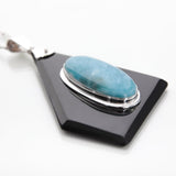 Larimar Cow Horn