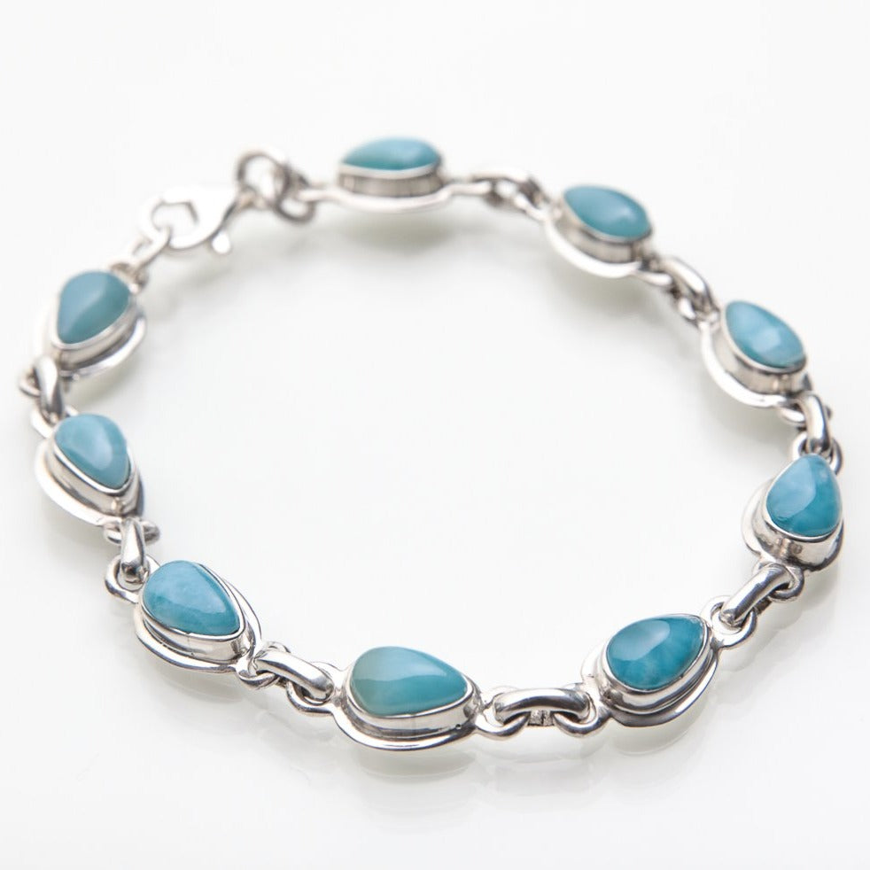 Teardrop Larimar Bracelet