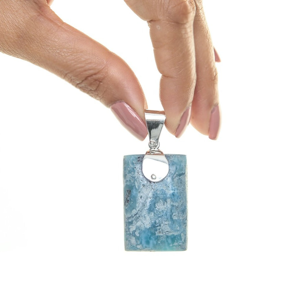 Larimar Specimen Pendant