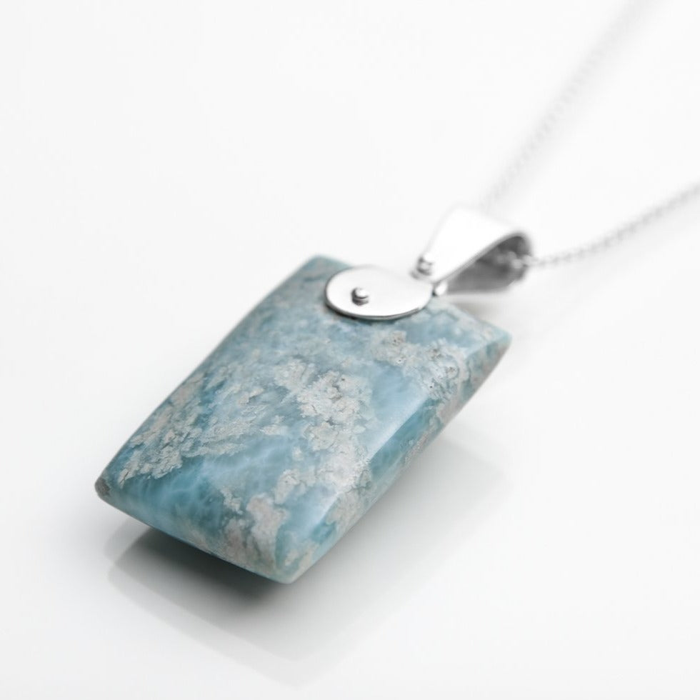 Larimar Specimen Pendant