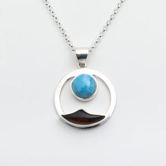 Larimar Amber Pendant Bahía
