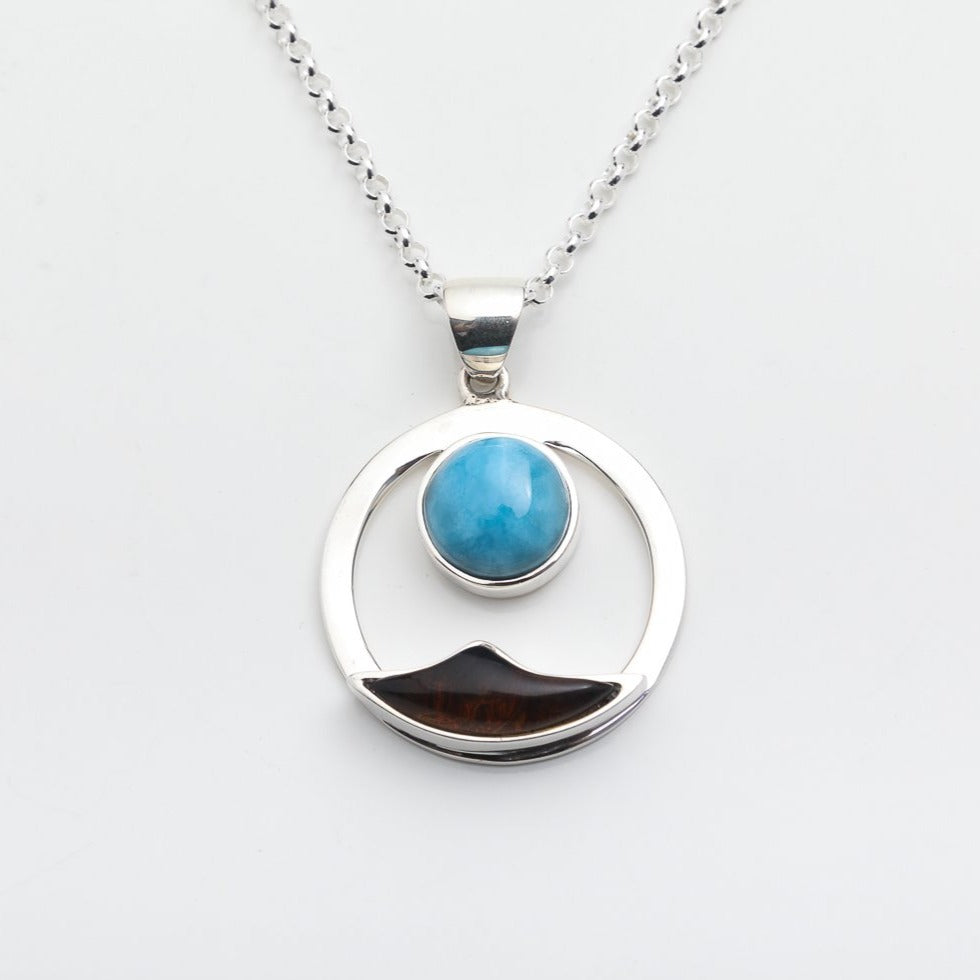 Larimar Amber Pendant Bahía
