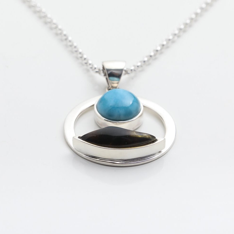 Larimar Amber Pendant Bahía