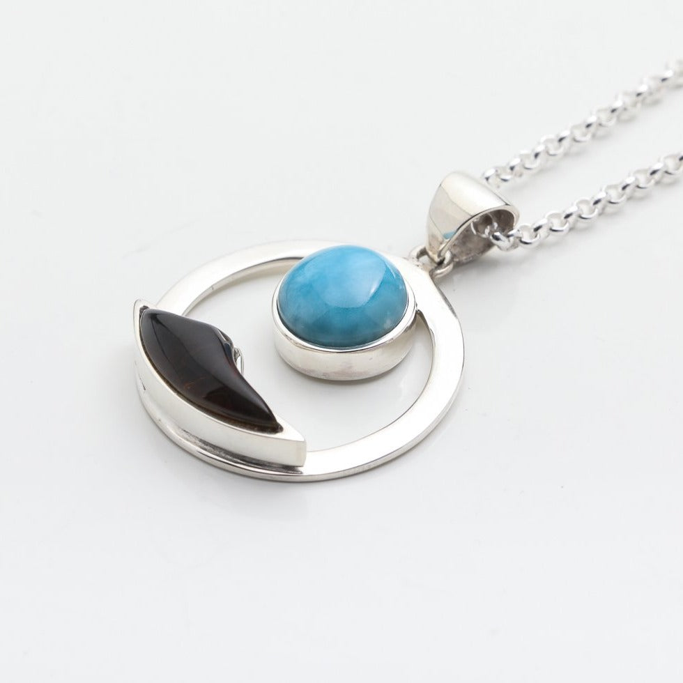 Larimar Amber Pendant Bahía