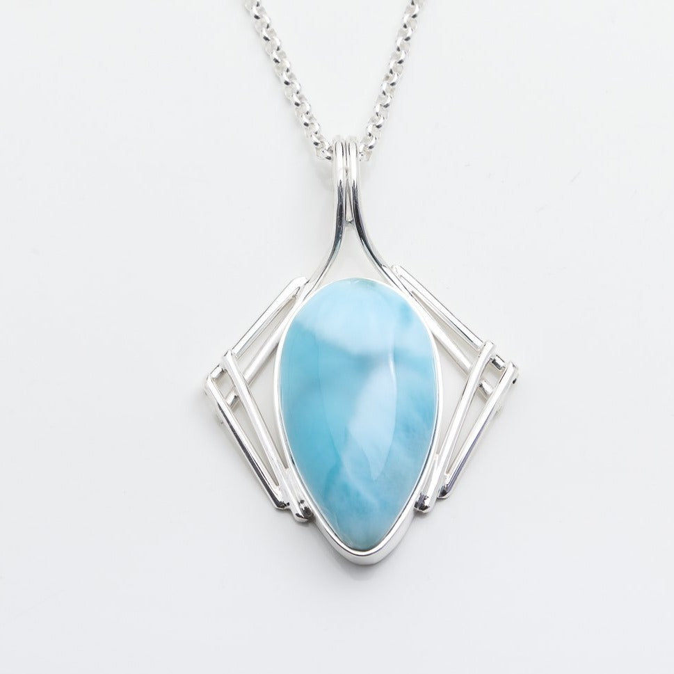 Larimar Pendant, Angela