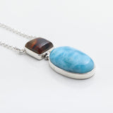 Larimar Amber Necklace Lanah