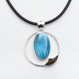 Larimar Amber Pendant, Isleña I