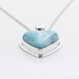 Larimar Heart Pendant, Estela
