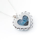 Larimar Heart Pendant, Wyn