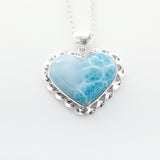 Larimar Heart Pendant, Tate