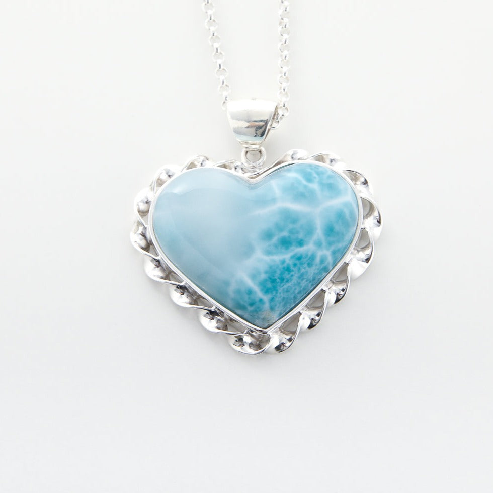 Larimar Heart Pendant, Tate