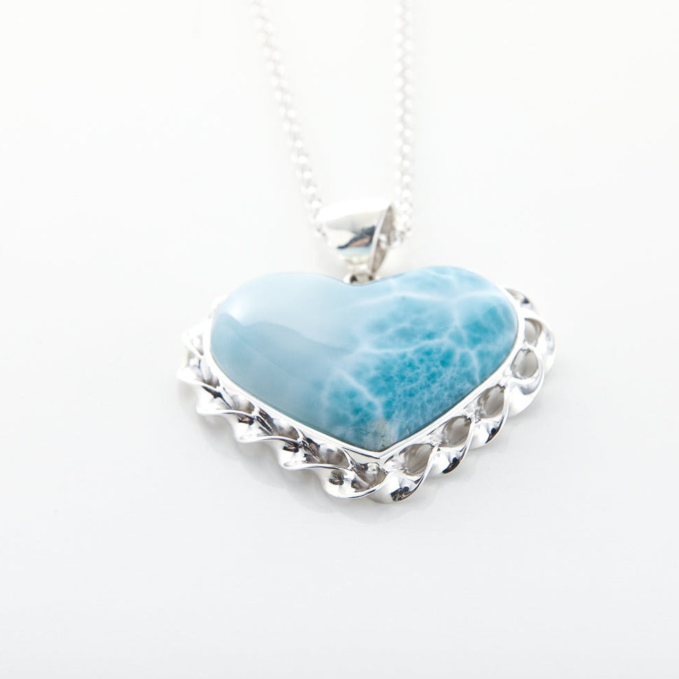 Larimar Heart Pendant, Tate